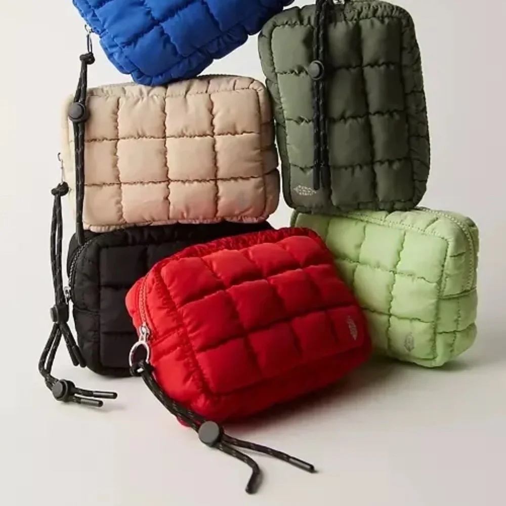 FP Movement by Free People Quilted Mini Case Winterberry Red NWT